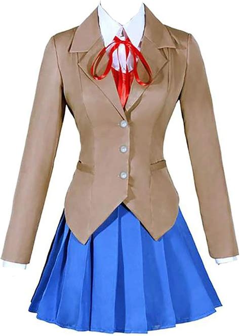 Anime Sayori Yuri Natsuki Monika Uniform Cosplay Costume DDLC School JK ...