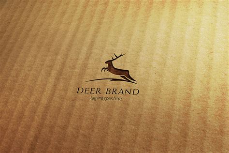 Deer Brand Logo Template | Creative Illustrator Templates ~ Creative Market