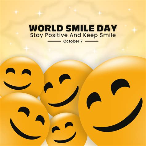 World smile day background with smiling faces 11529259 Vector Art at ...