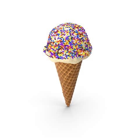 Ice Cream Cone with Sprinkles PNG Images & PSDs for Download | PixelSquid - S10603999D