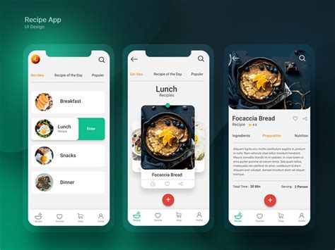 Free Design Materials – 30 Excellent Recipe App UI Examples for Your ...