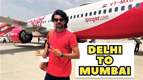 Delhi to Mumbai flight journey | Delhi to Mumbai by flight SpiceJet #youtube #vlog #travel # ...