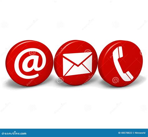 Web Contact Us Icons stock illustration. Illustration of round - 48578822