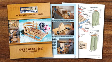 Old Fashioned Wooden Sled Plan | WoodWorkers Guild of America