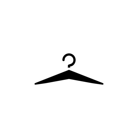 Clothes Hanger Solid Icon Vector Illustration Logo Template. Suitable ...