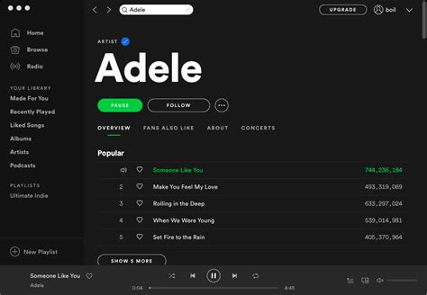 Adele All MP3 Songs Download with Spotify free or premium account