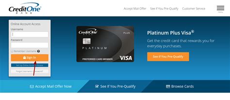 www.creditonebank.com - Access Your Credit One Bank Credit Card Account