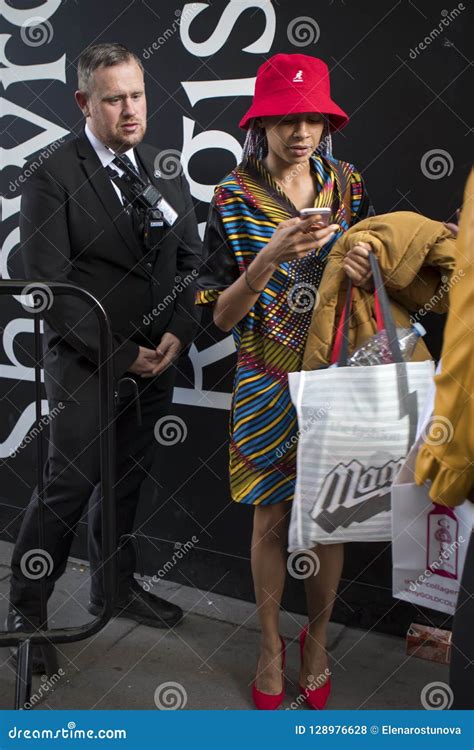 People on the Street during the London Fashion WeekPeople on the Street ...