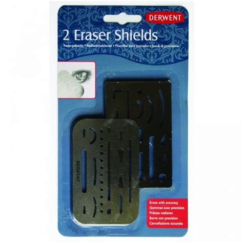 Derwent Eraser Shields - Pack of 2 - Art Supplies from Crafty Arts UK