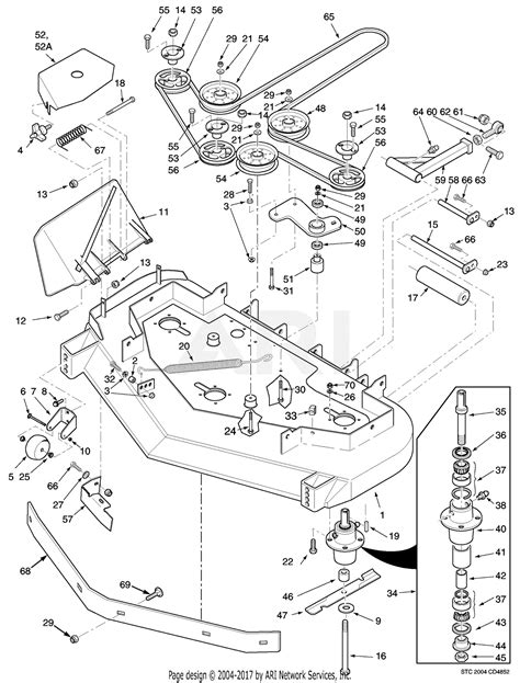 Scag SMTC-48A Tiger Cub (S/N 9320001-9329999) Parts Diagram for Cutter ...