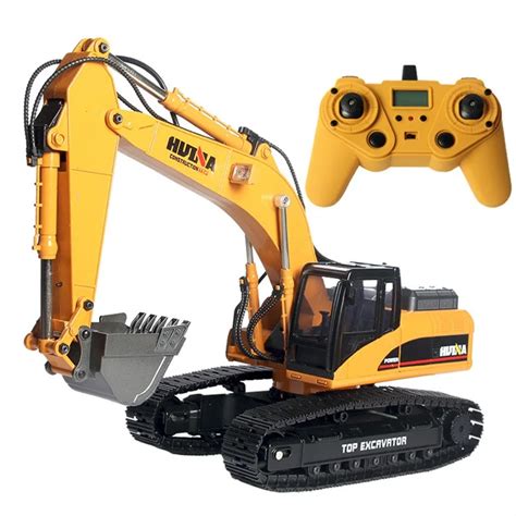 HUINA 1580 2.4G 1:14 23CH 3 in 1 Rc Hydraulic Excavator Electric Model ...