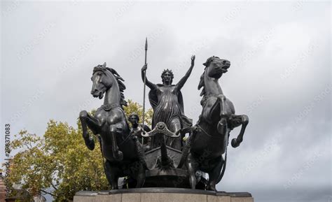 Boadicea and Her Daughters Statue Stock Photo | Adobe Stock