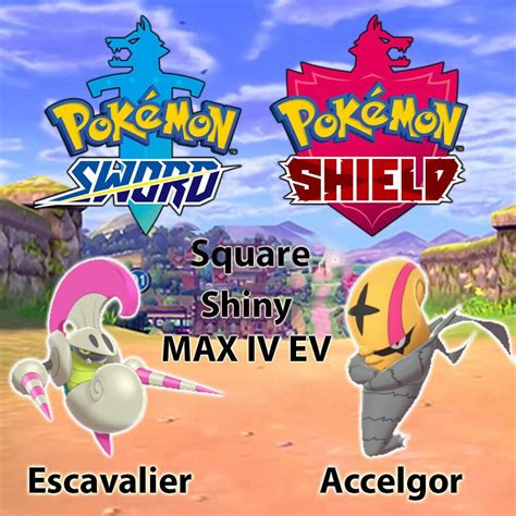 Pokemon Sword and Shield / Shiny Accelgor and Escavalier - Etsy