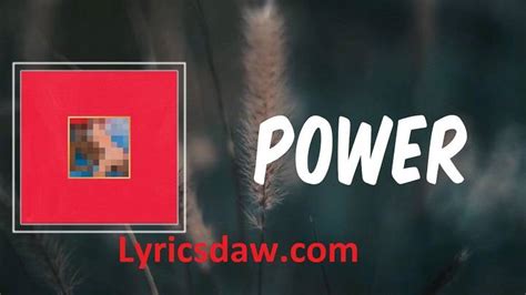 Power Kanye West Lyrics With Video - Kanye West | 2010 Song