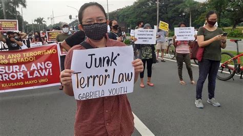 Activists and citizens rally against new anti-terror law in the Philippines : Peoples Dispatch