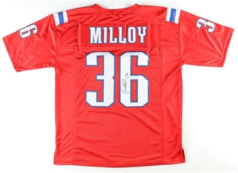 Lawyer Milloy Signed New England Patriot Jersey (JSA COA) Super Bowl X ...