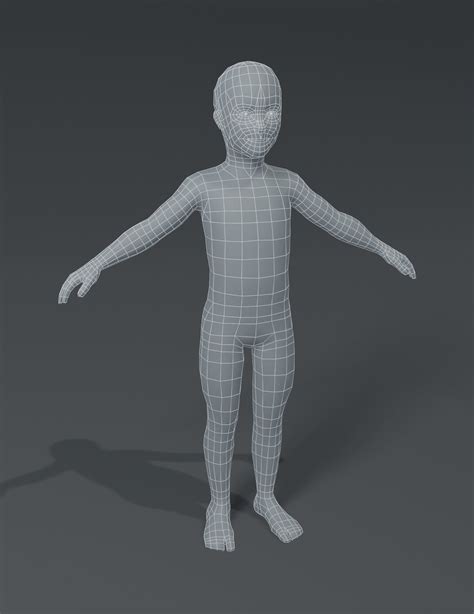 ArtStation - Human Body Base Mesh 10 3D Models Pack | Game Assets