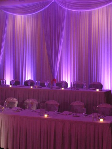 Exclusive Image of Uplighting Wedding Diy - regiosfera.com | Wedding reception head table, Head ...
