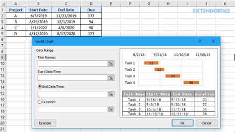 How to use conditional formatting to create a Gantt chart in Excel?