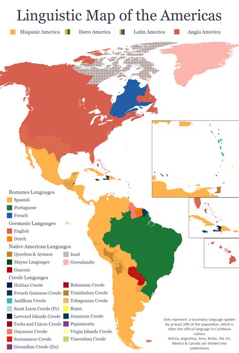 Linguistic Map of the Americas - Maps on the Web