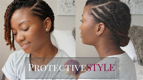 Flat Twist Natural Twist Hair Style