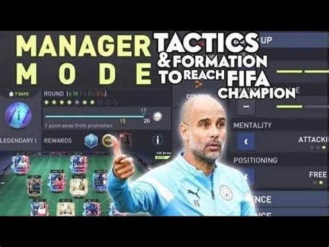 Best Tactics & Formation To Reach FIFA Champion In Manager Mode | FIFA Mobile 23 - YouTube