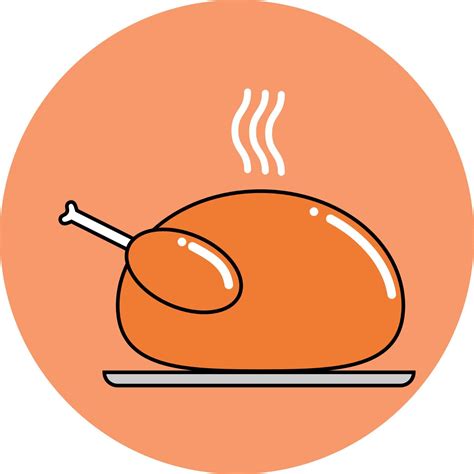 roast chicken icon for dinner 4185198 Vector Art at Vecteezy