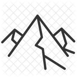 Matterhorn Icon - Download in Line Style