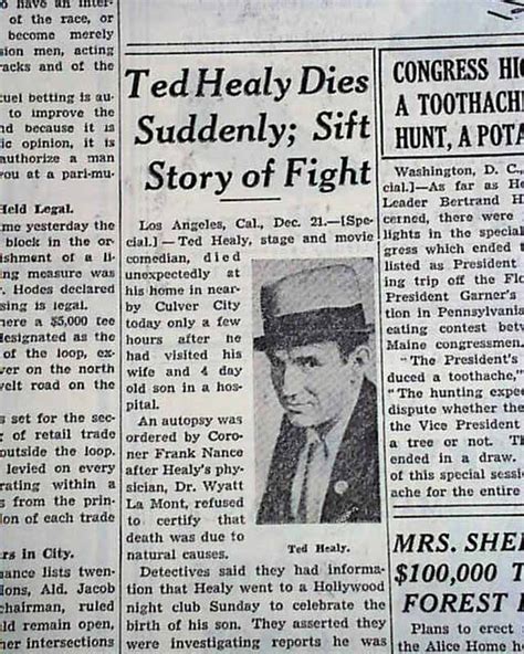 1937 Ted Healy death... Three Stooges creator... - RareNewspapers.com