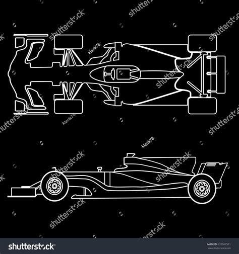 F1 Car Outline Stock Photos - 608 Images | Shutterstock