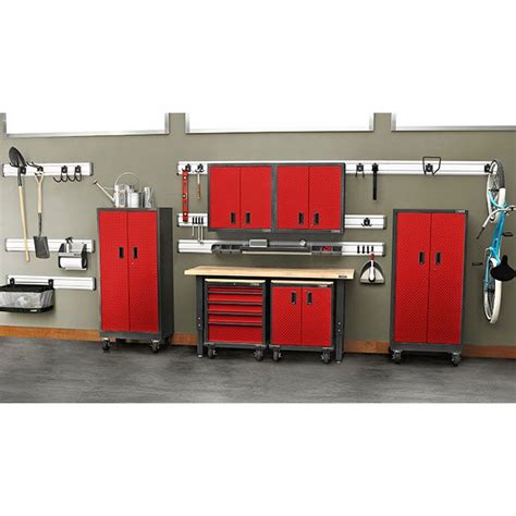 Gladiator Premier Welded Steel Red 17 Piece Set | Gladiator garage ...