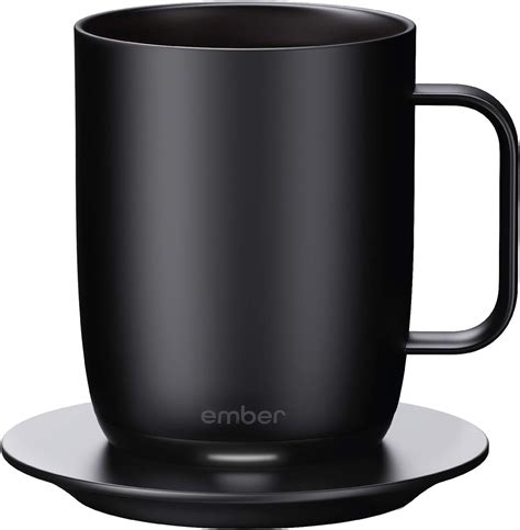 Ember Temperature Control Smart Mug, 14 oz, 1-hr Battery Life, Black - App Controlled Heated ...