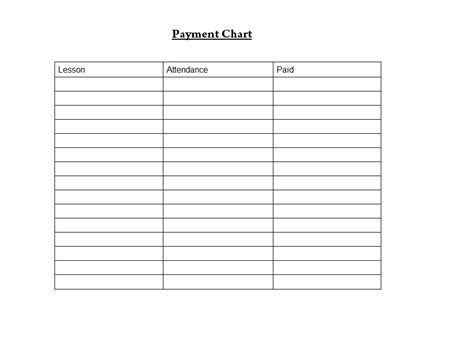 Ms Word Chart Templates | DocTemplates