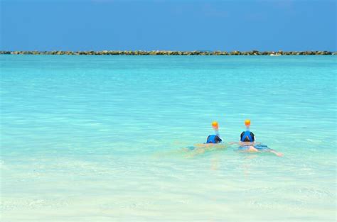 Premium Photo | Snorkeling in maldives island