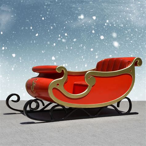 Santa's Jumbo Sleigh, 81 Inches - Christmas Night Inc.