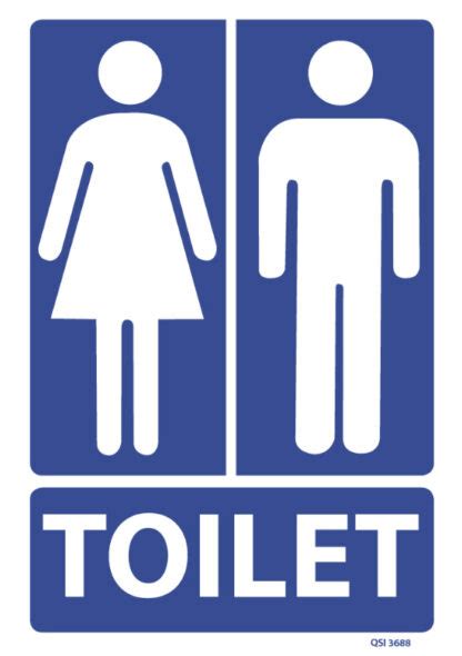 Unisex Toilet Sign - Industrial Signs