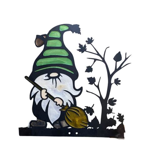 Fall-inspired Custom Steel Garden Gnomes With Uv-resistant Resin Accents - Etsy