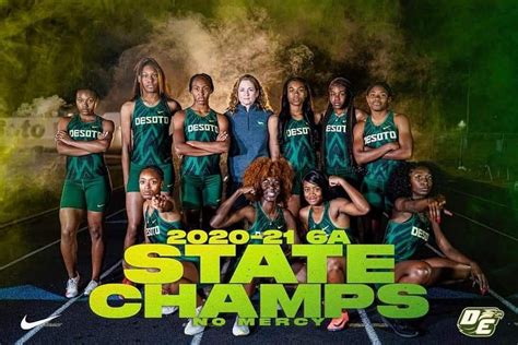 DeSoto Lady Eagles Track & Field Team Win 5th Consecutive State Championship