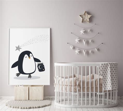 Penguin - Nursery artwork print | For Baby or toddler | kids room ...