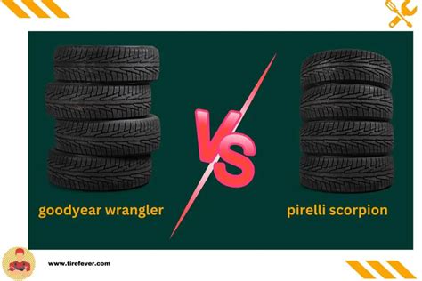 Goodyear Wrangler vs Pirelli Scorpion: Unveiling the Ultimate Tire Showdown - Tire Fever