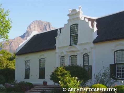 CHARACTERISTICS OF CAPE DUTCH ARCHITECTURE | SOUTH AFRICAN HISTORY