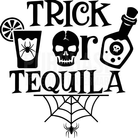 Trick or Tequila SVG, Funny Halloween Svg, Halloween Shirt Svg in 2022 | Halloween tshirt ...