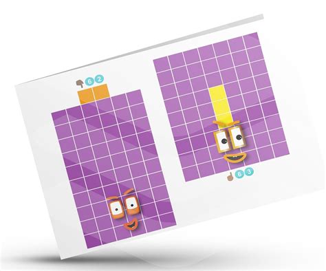 Numberblocks Face Stickers 60-69 Instant Download PDF / PNG - Etsy Canada