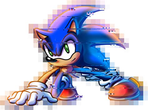 Glitch Sonic by MudSaw on DeviantArt