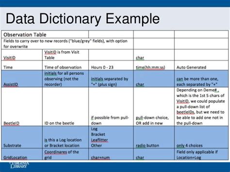 Data Dictionary Excel Template - prntbl.concejomunicipaldechinu.gov.co