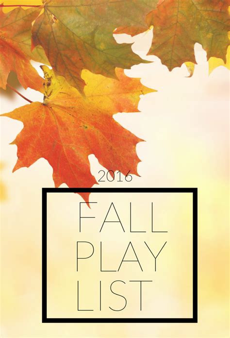 An Epic Fall Playlist - Kristina Lynne