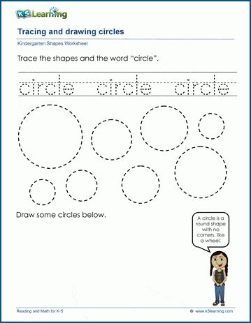 Drawing Shapes Worksheets for Preschool and Kindergarten | K5 Learning