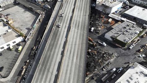 Fire-damaged Los Angeles freeway to take three to five weeks to repair