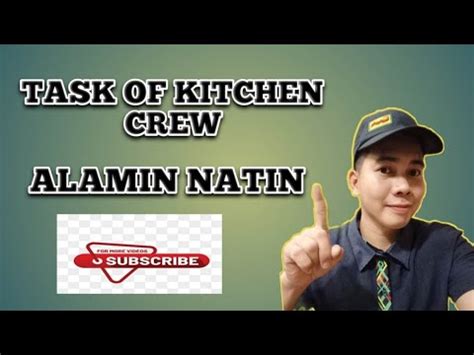 TASK OF KITCHEN CREW - YouTube