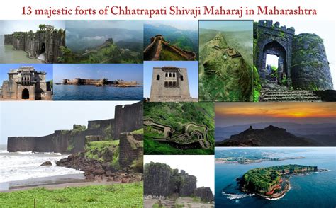 13 majestic forts of Chhatrapati Shivaji Maharaj in Maharashtra